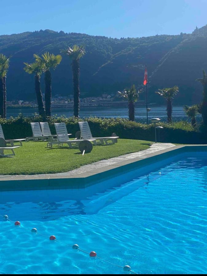 Apartamento Holiday On The Lake Lugano 2 Bissone Exterior foto